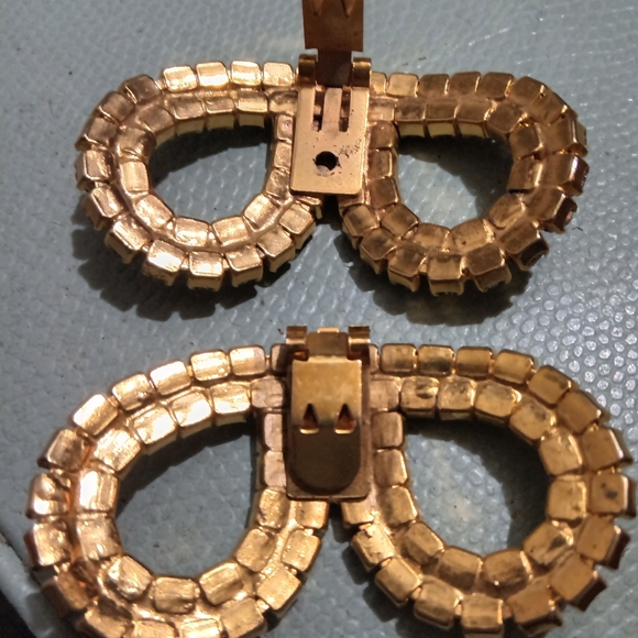 Vintage Rhinestone Shoe Clips - Picture 4 of 4